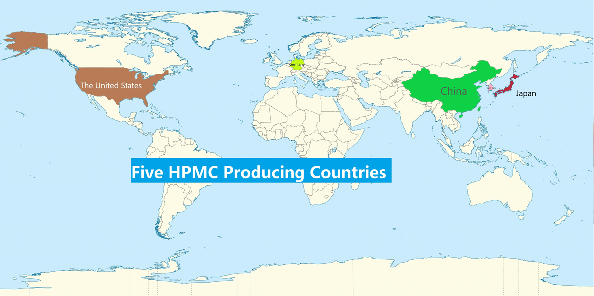 Five HPMC Producing  Countries